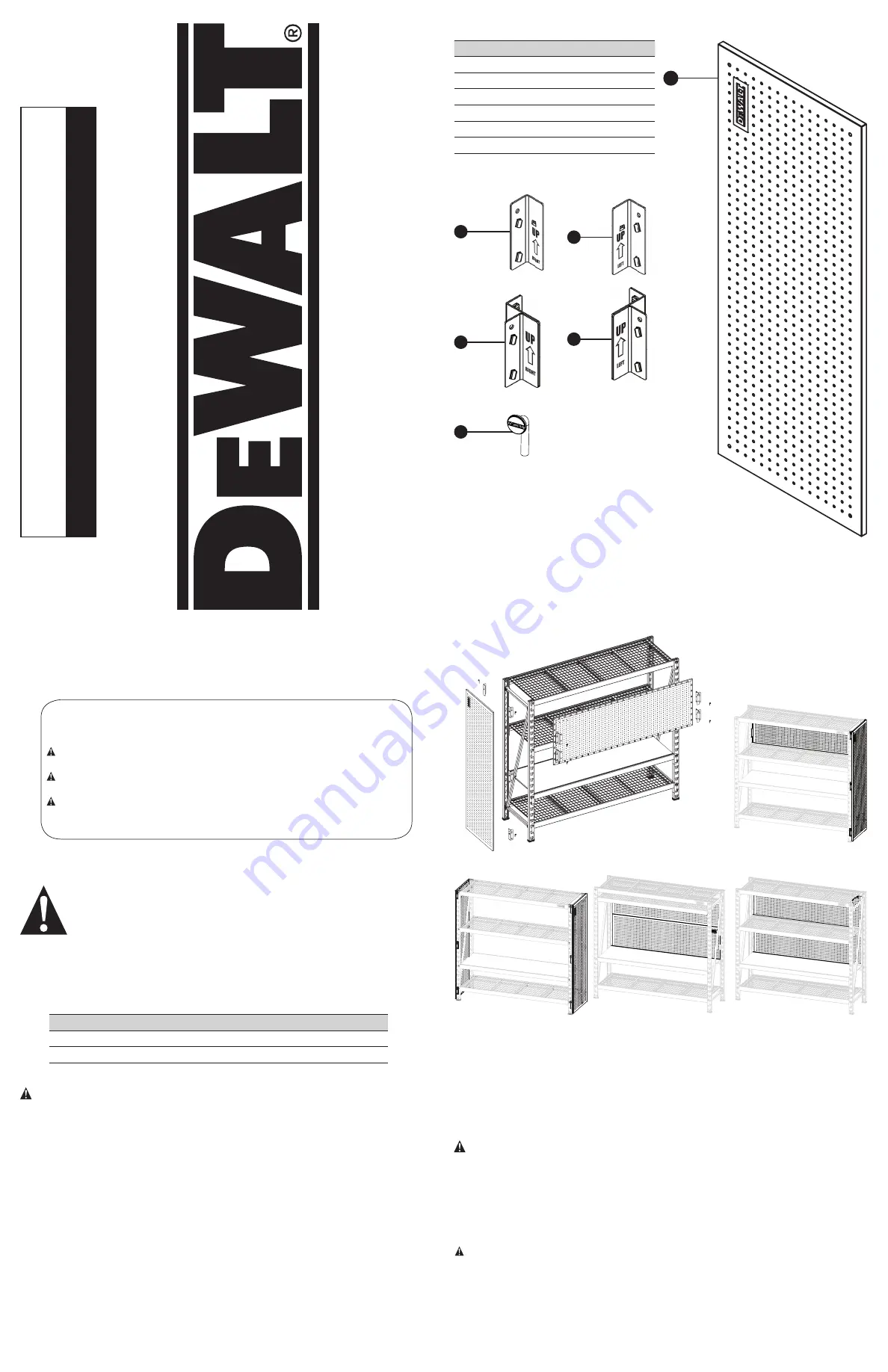 DeWalt DXST10000PBK Instruction Manual Download Page 1