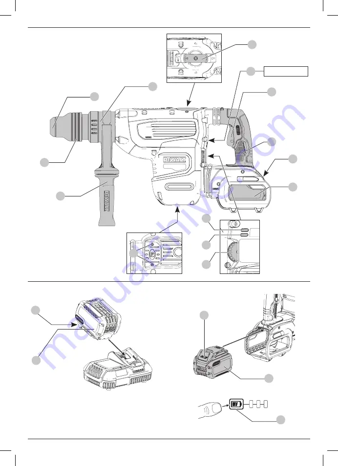 DeWalt Flexvolt DCH733 Скачать руководство пользователя страница 3