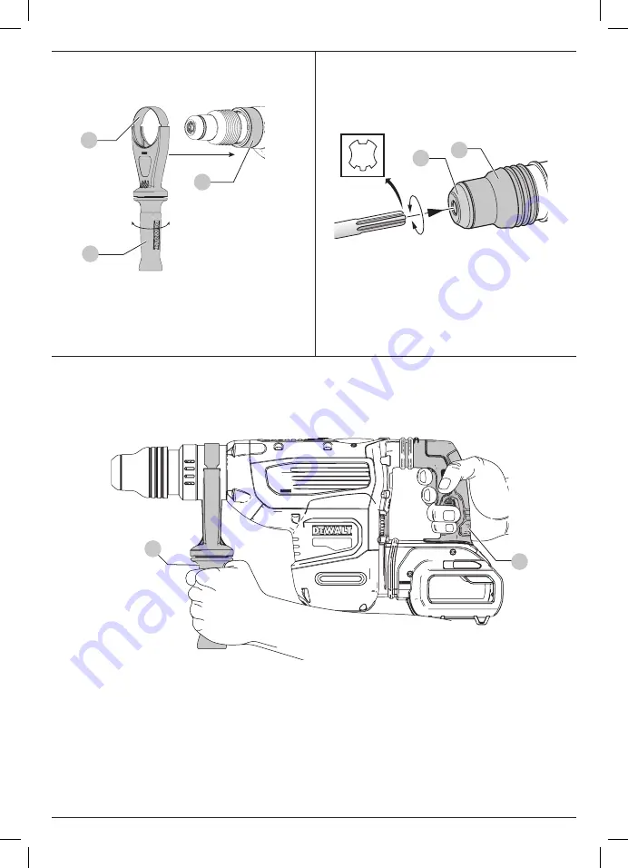 DeWalt Flexvolt DCH733 Скачать руководство пользователя страница 4