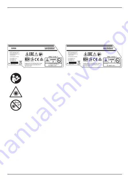 DeWalt LaserChalkLine DW088 Instructions Manual Download Page 61