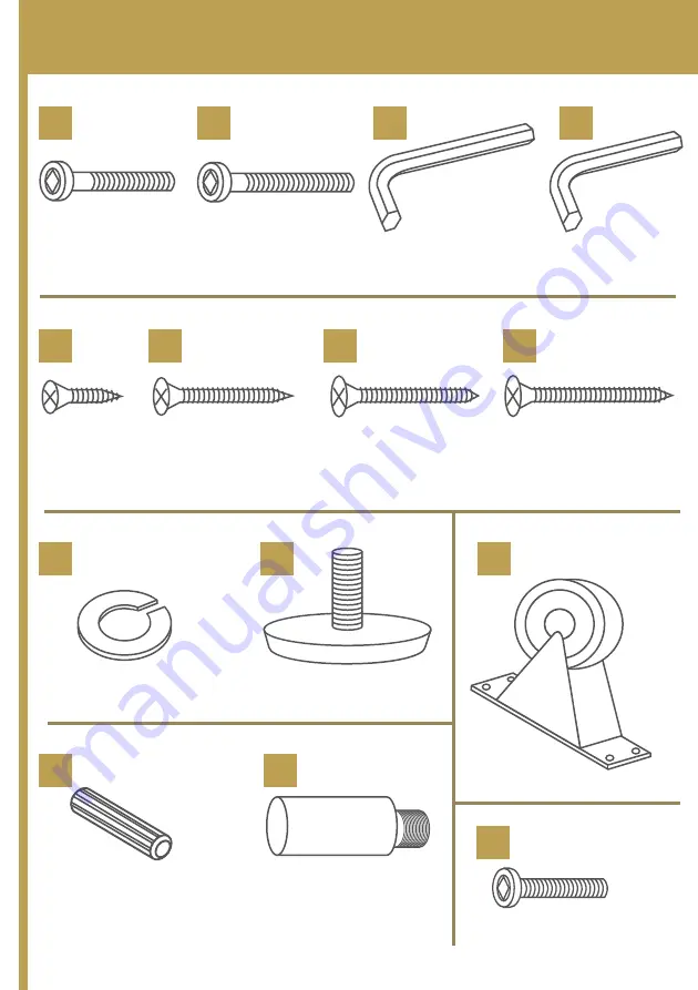 dg casa 12350-F Assembly Instruction Manual Download Page 3