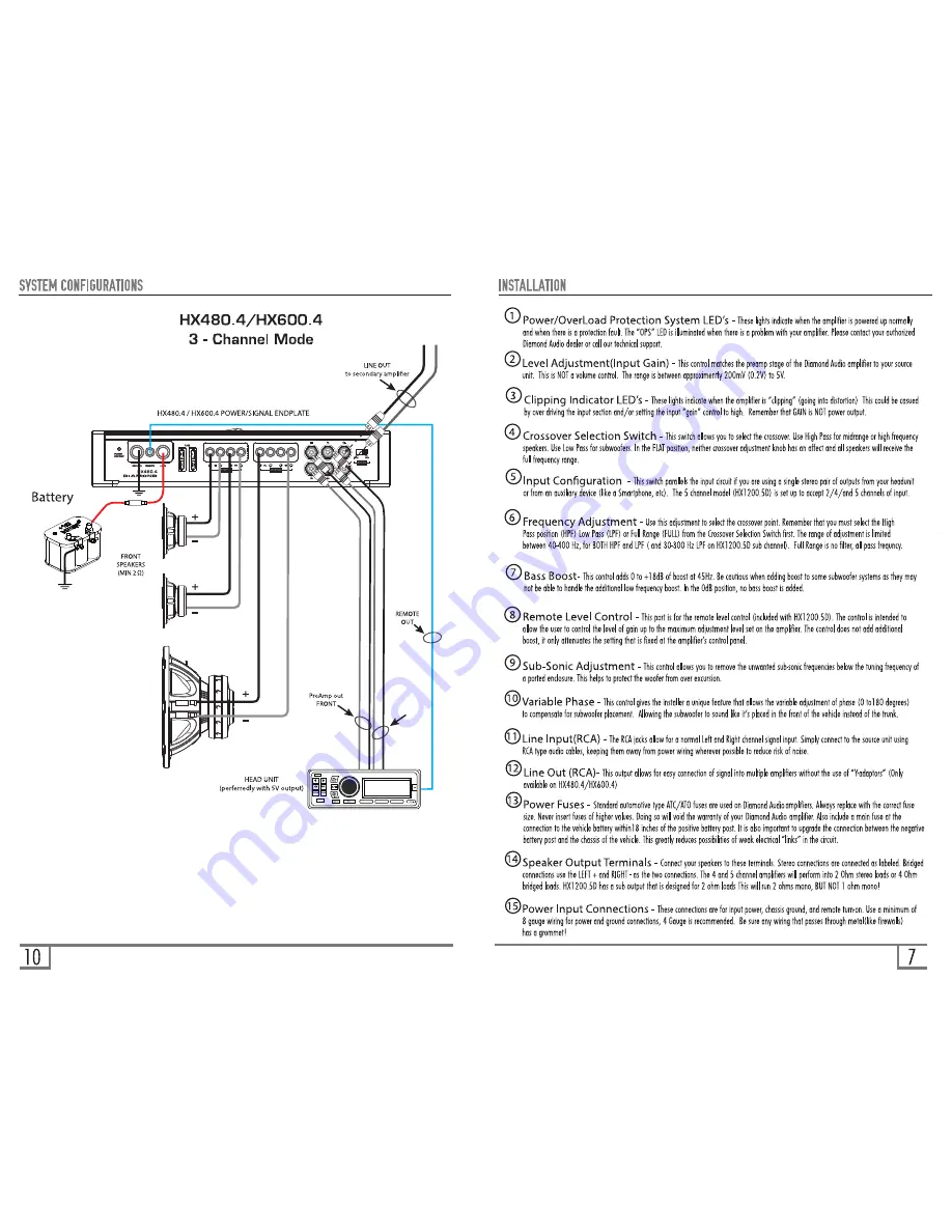 Diamond HX400.2 Owner'S Manual Download Page 7