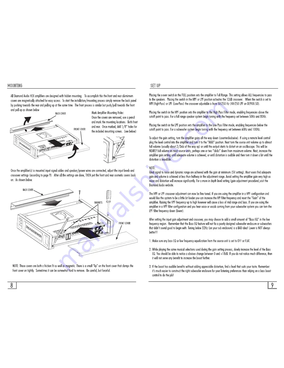 Diamond HX400.2 Owner'S Manual Download Page 8