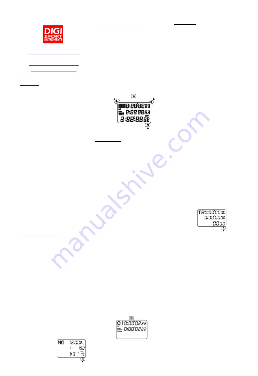 Digi Sport Instruments DTM100 Manual Download Page 4