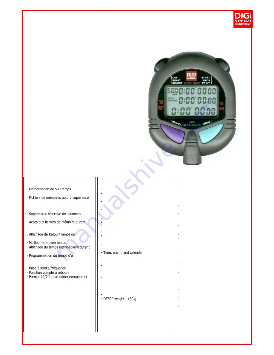 Digi DT500 User Manual Download Page 1