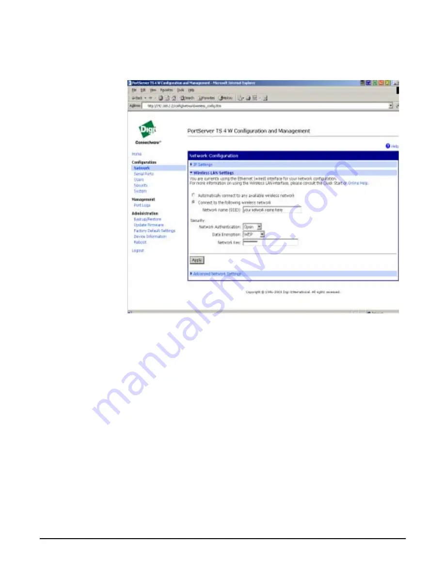 Digi One TS W User Manual Download Page 16