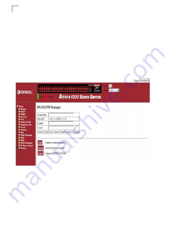 Digisol DG-GS1550 Management Manual Download Page 48