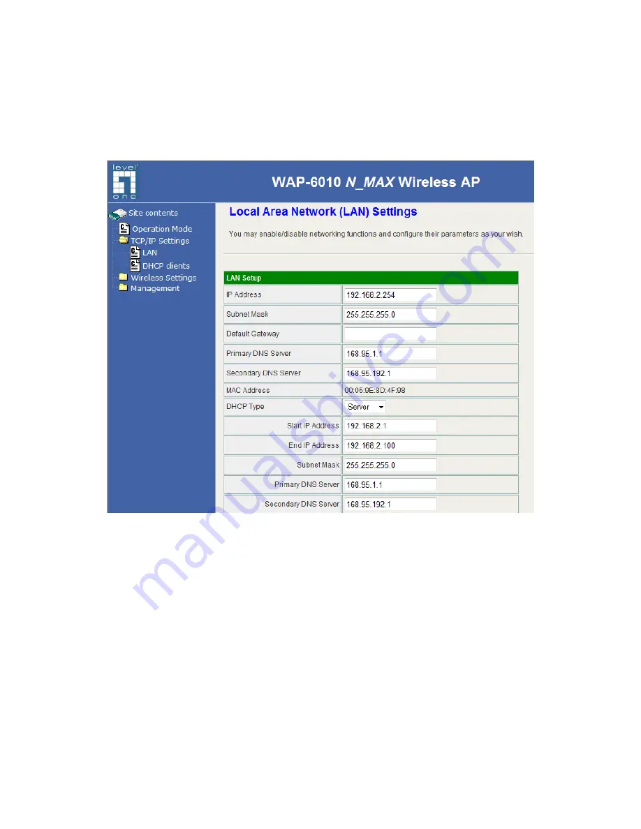 Digital Data Communications WAP-6010 Скачать руководство пользователя страница 12