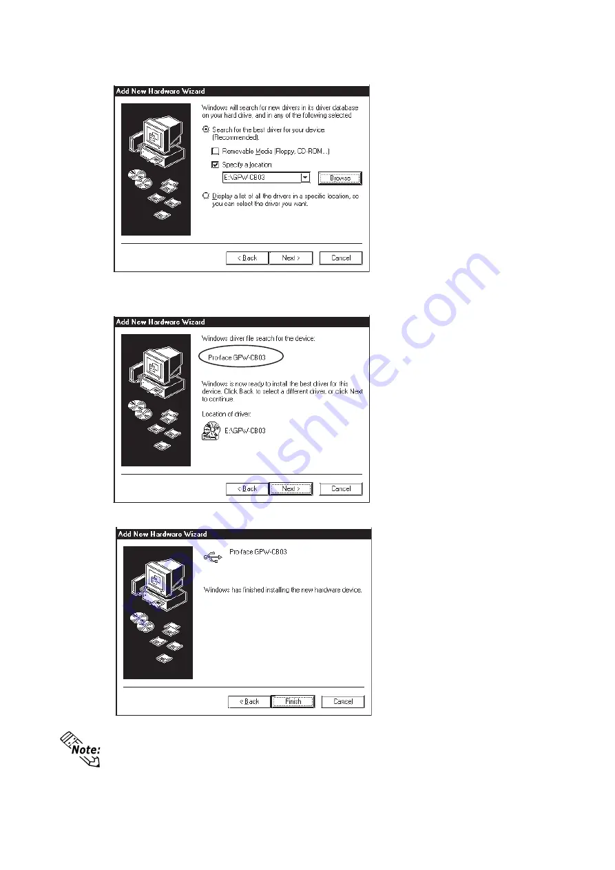 Digital Equipment Pro-Face GPW-CB03 Скачать руководство пользователя страница 9