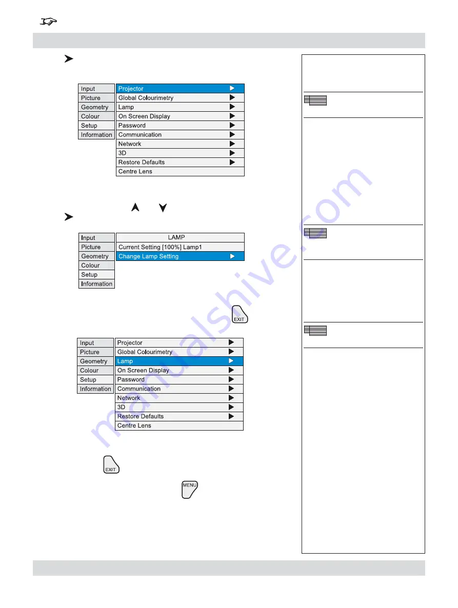 Digital Projection LIGHTNING 30/40/45-1080p User Manual Download Page 69