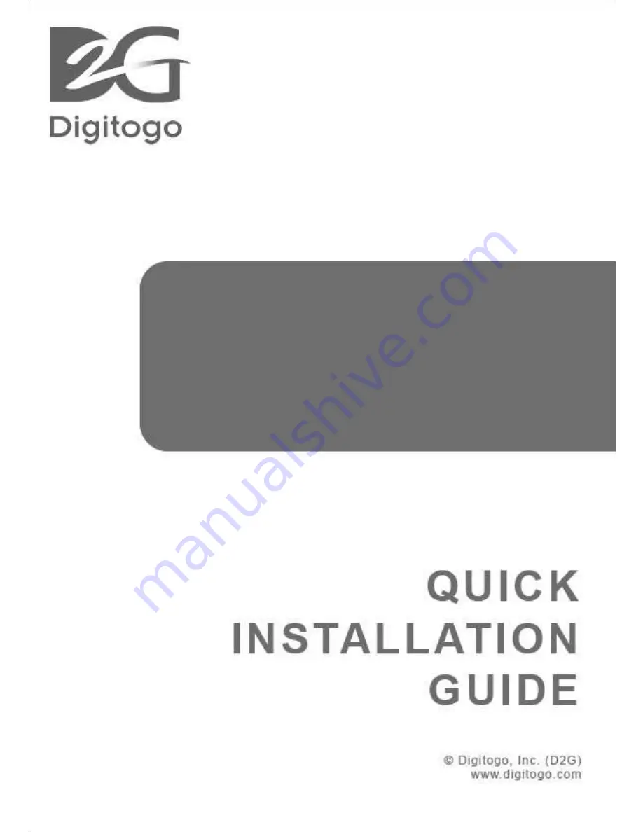 Digitogo ET-HST1300 Quick Installation Manual Download Page 1