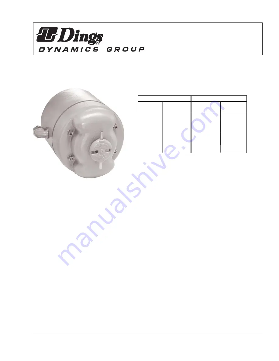 Dings 70 Series Instructions Manual Download Page 1