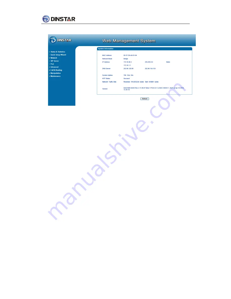 Dinstar FXSFXO User Manual Download Page 15