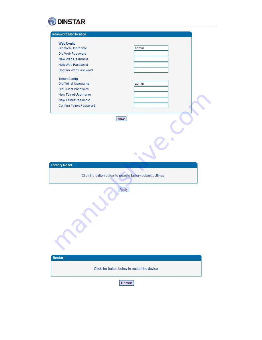 Dinstar FXSFXO User Manual Download Page 60