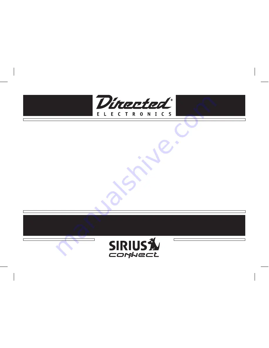 Directed Electronics Honda/Acura SIRIUS Interface HON-SC1 Installation Manual Download Page 1