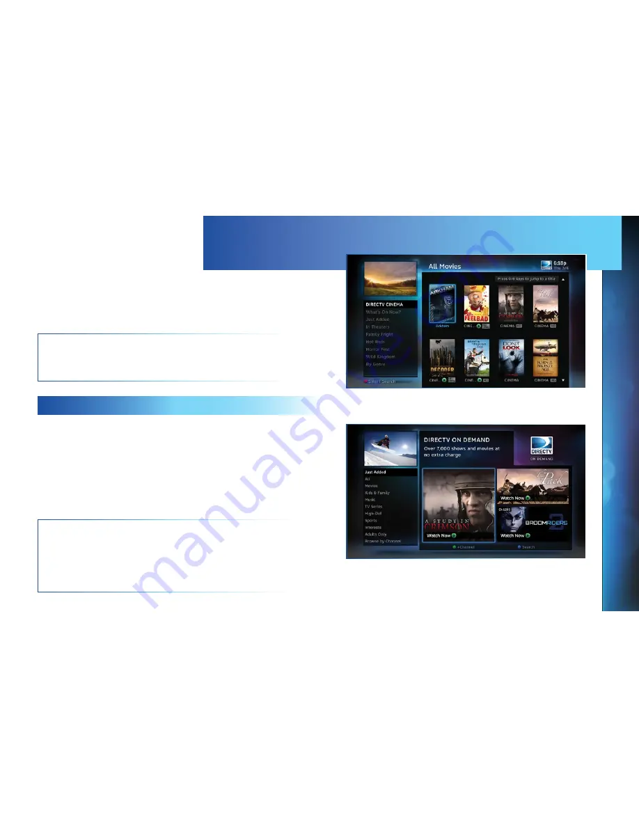 DirecTV HD DVR Receivers User Manual Download Page 31