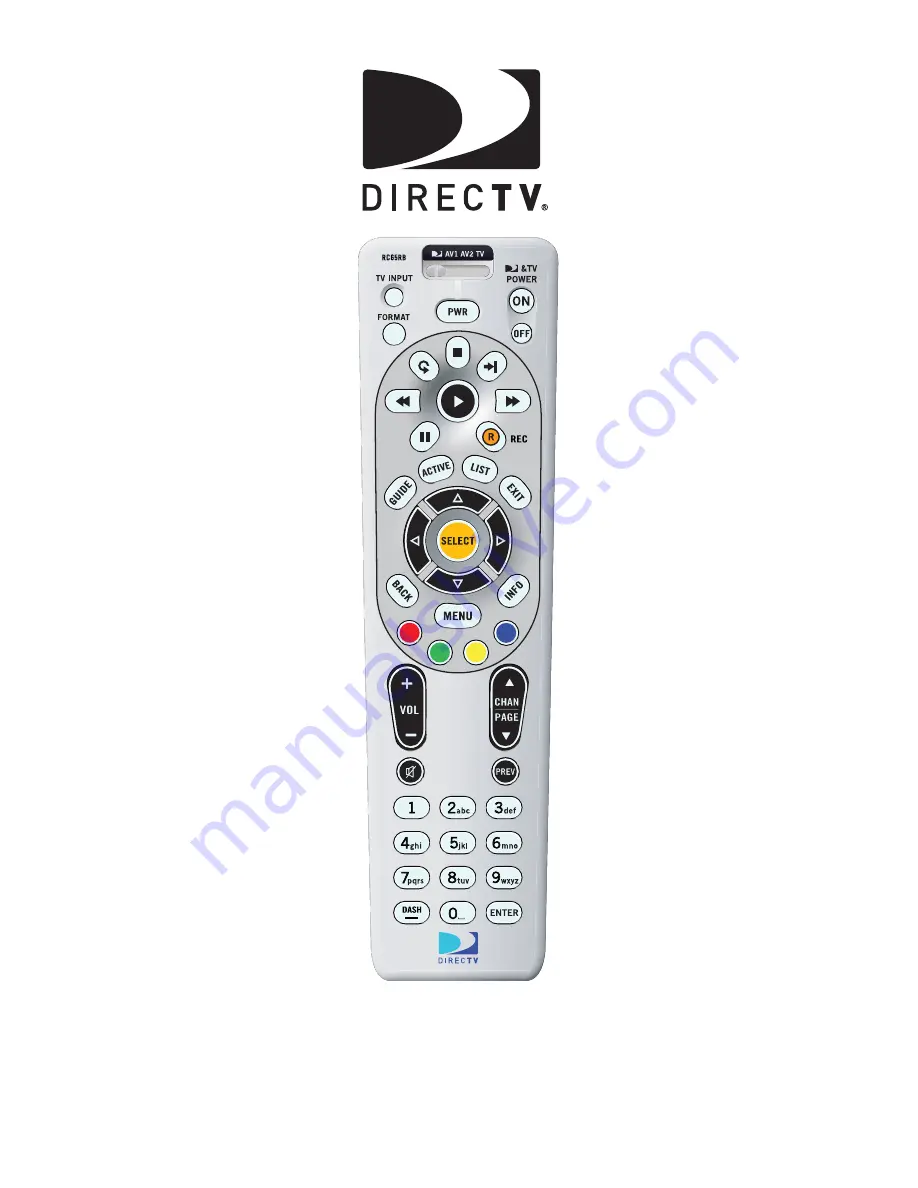 DirecTV RC65RB Скачать руководство пользователя страница 1