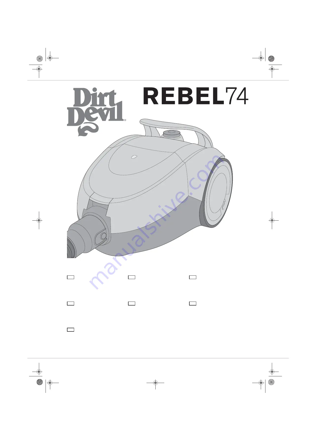 Dirt Devil DD7274-0 Operating Manual Download Page 1