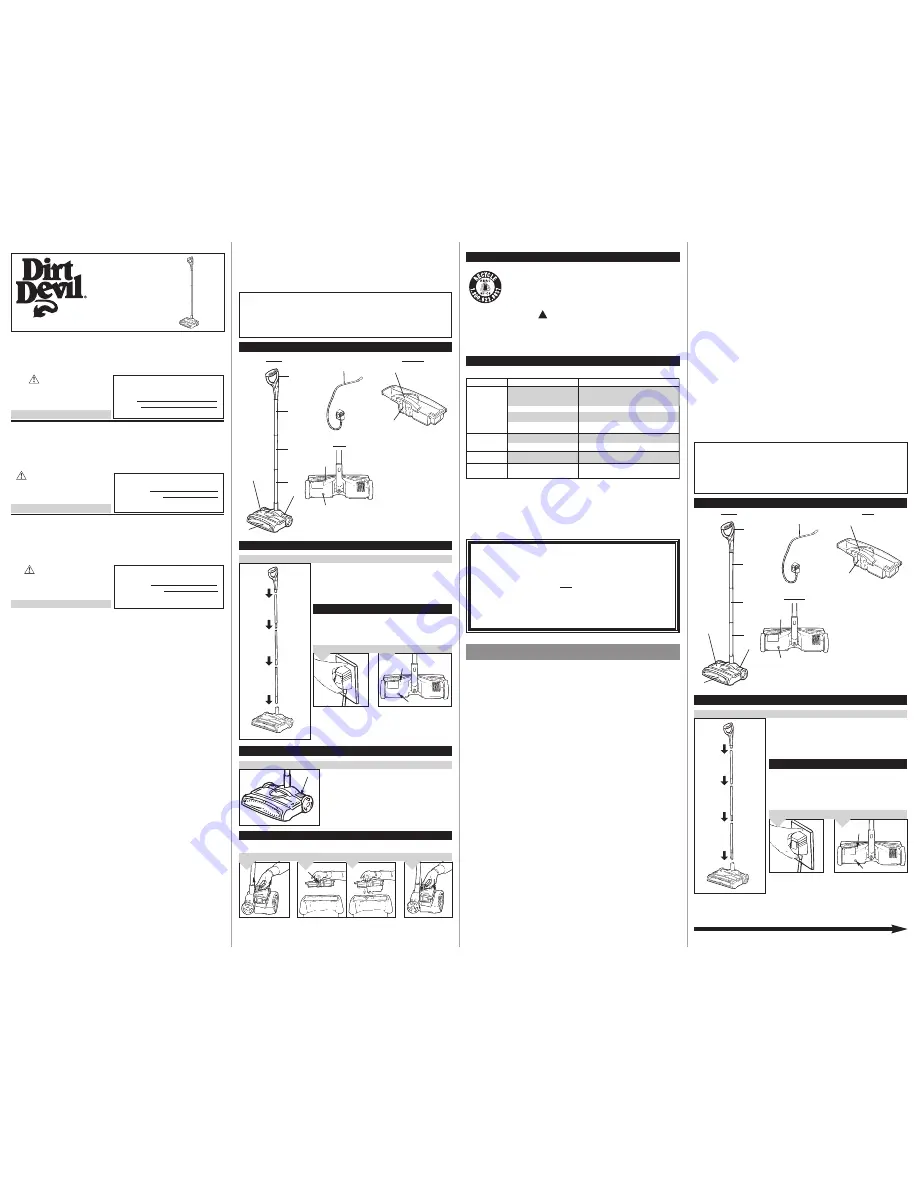 Dirt Devil M084460 Instruction Manual Download Page 1