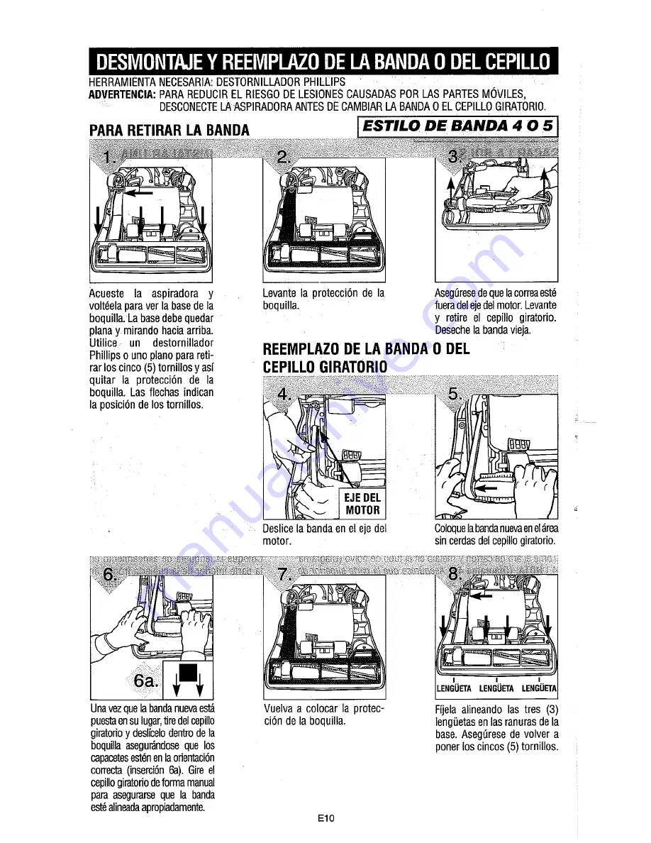 Dirt Devil M085700CAB Owner'S Manual Download Page 22