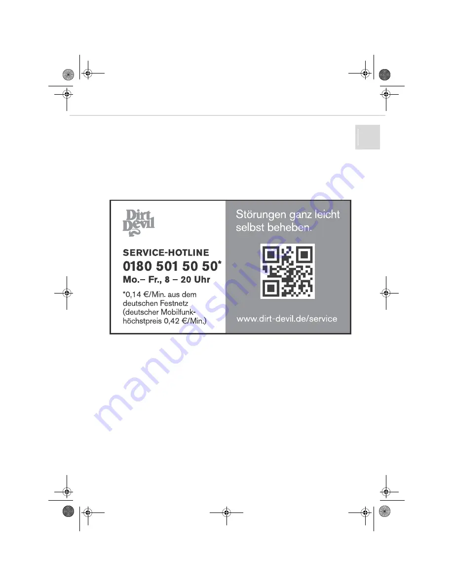 Dirt Devil M610 Operating Manual Download Page 27