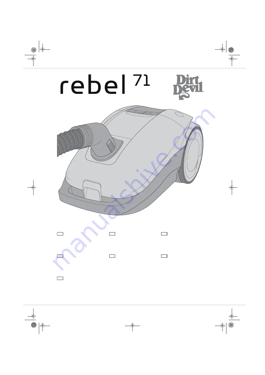 Dirt Devil Rebel 71 Operating Manual Download Page 1