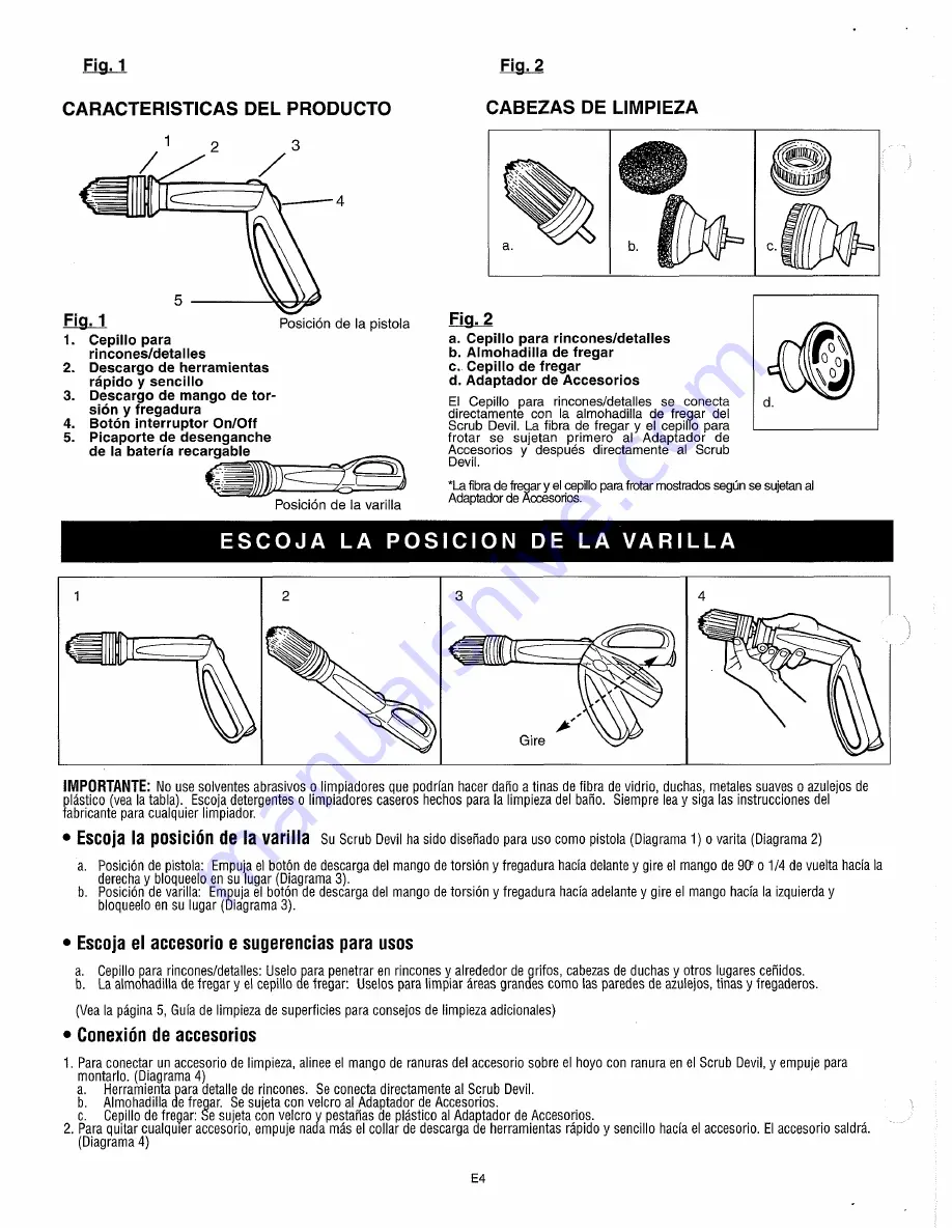 Dirt Devil Scrub Devil Owner'S Manual Download Page 11