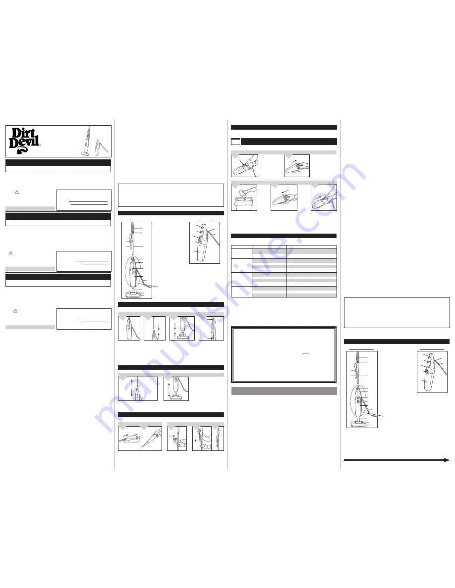 Dirt Devil SD20000 Instruction Manual Download Page 1