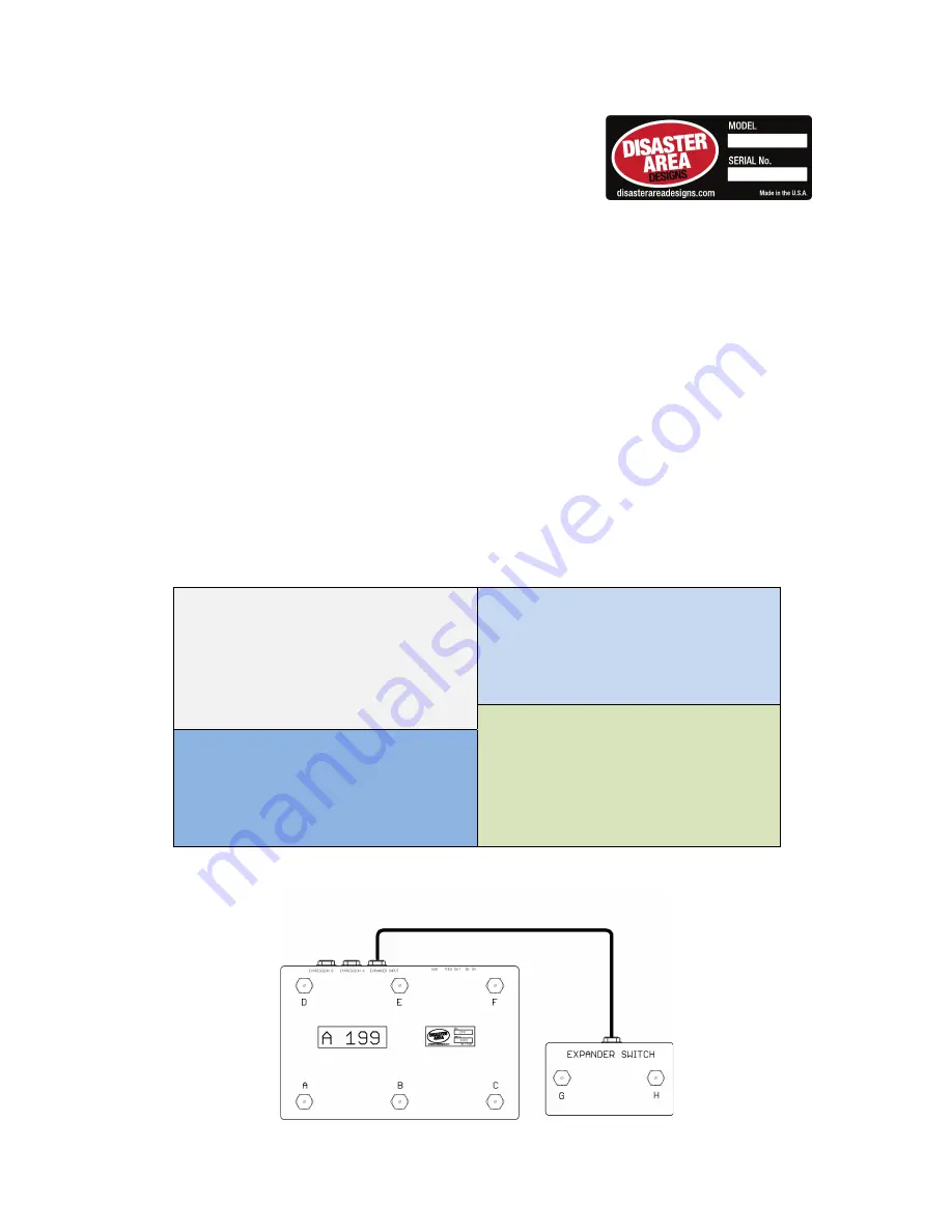 Disaster Area Designs DMC-6D Скачать руководство пользователя страница 1