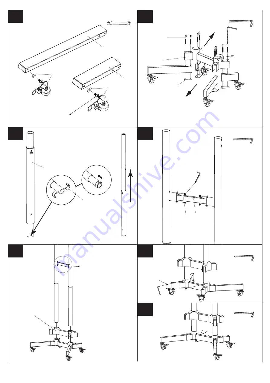 Display Mount Pro MWS-001 Assembly Instructions Manual Download Page 4