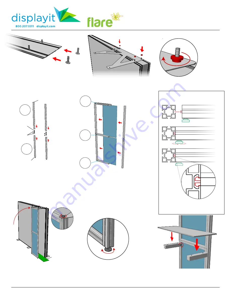 displayit flare Assembly Instructions Download Page 2