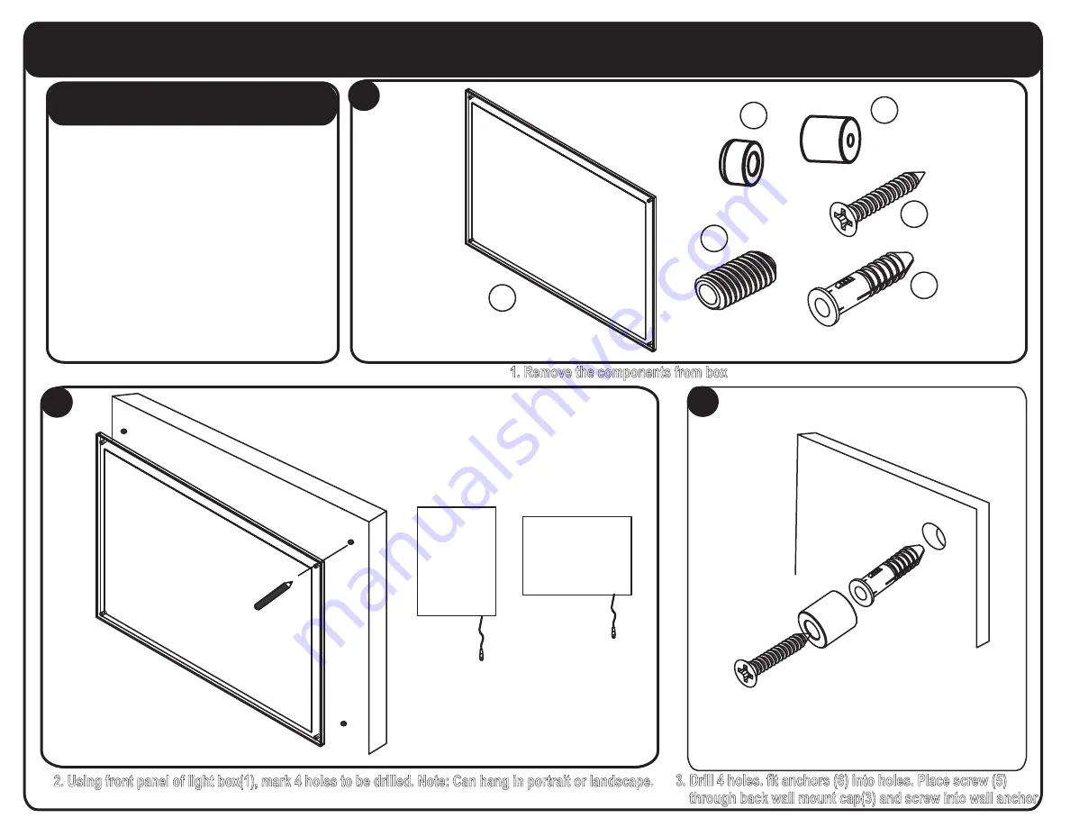 Displays2go CLB11172SB Assembly Instruction Download Page 1