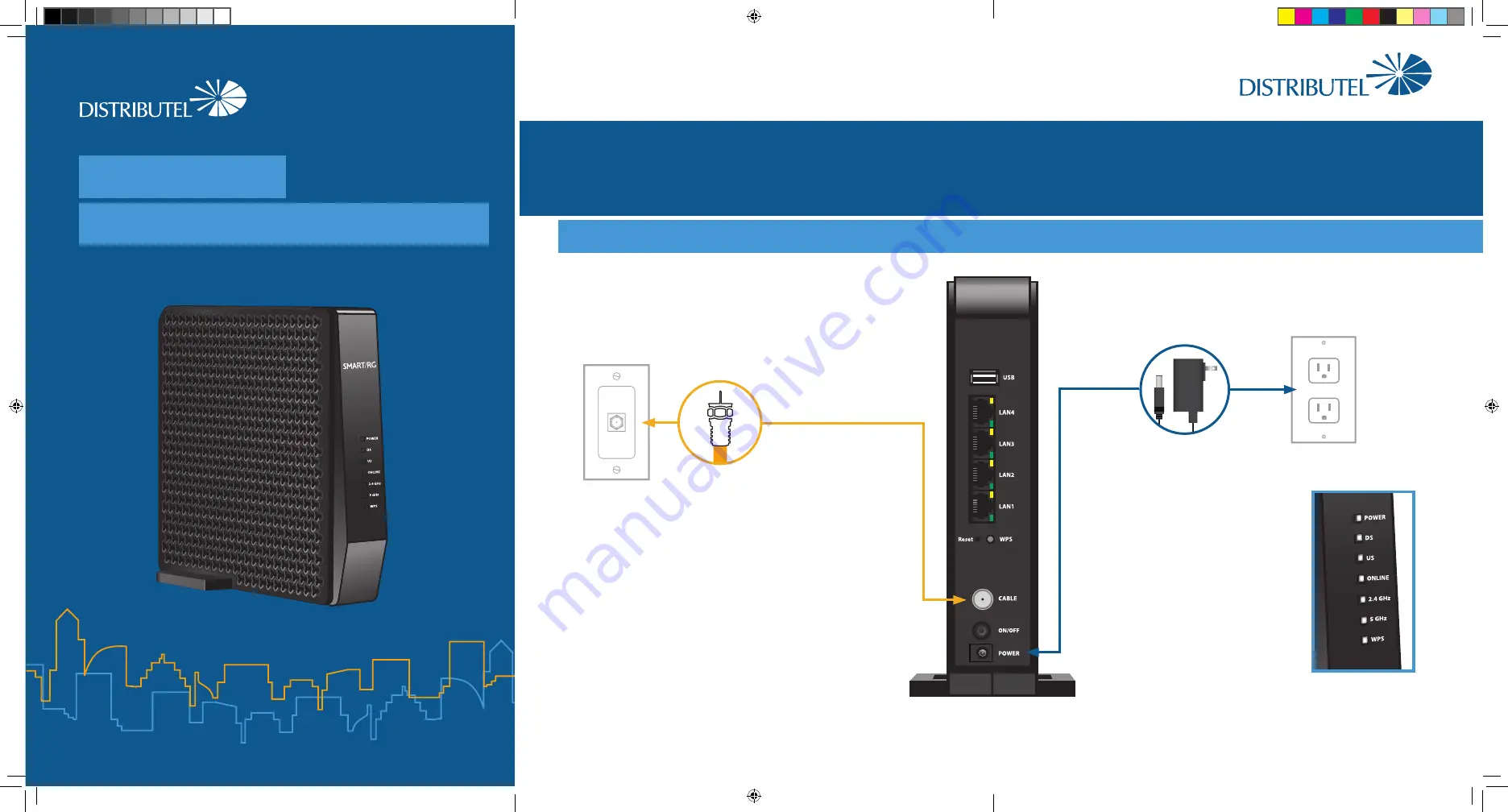 Distributel Smart RG 808 Setup Manual Download Page 1