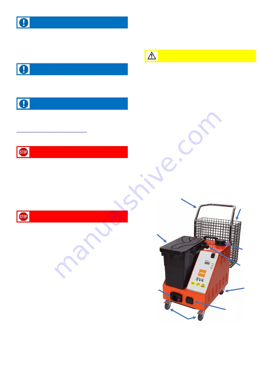 diversey TASKI SV4 Manual Download Page 4