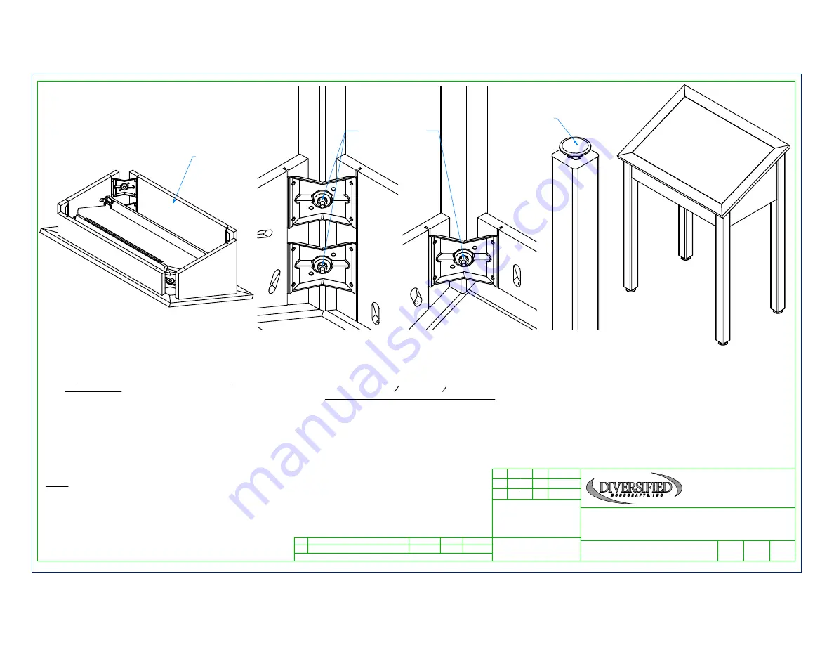 DIVERSIFIED WOODCRAFTS LT-3222 Assembly Instructions Download Page 3