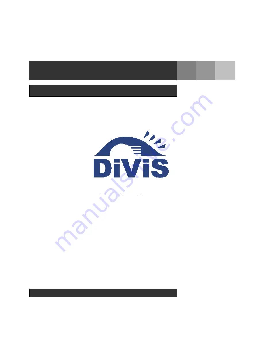 Divis 26X Instruction Manual Download Page 1