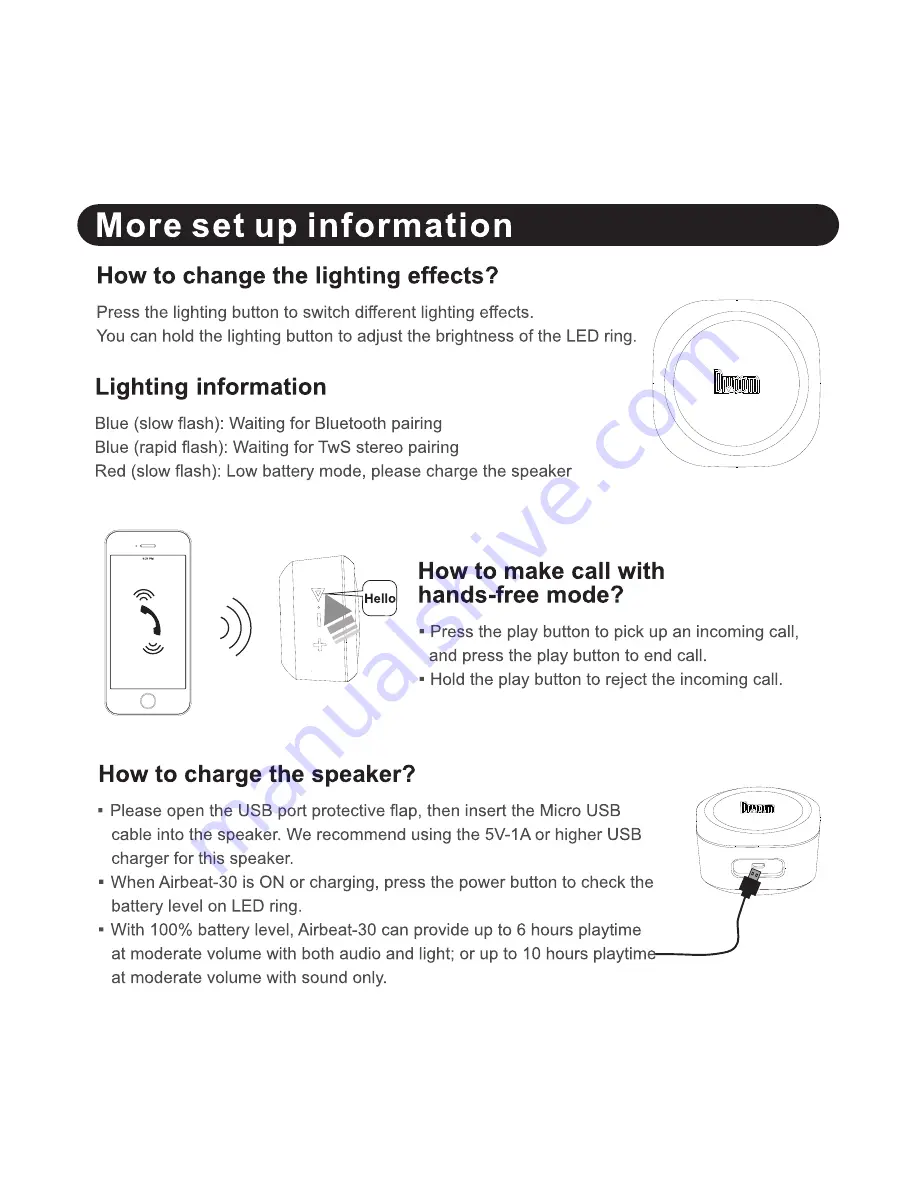 Divoom Airbeat-30 User Manual Download Page 5