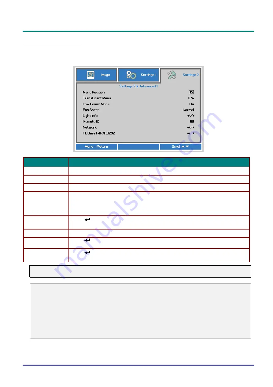 DLP Texas Instruments vivitek DU6098Z User Manual Download Page 61