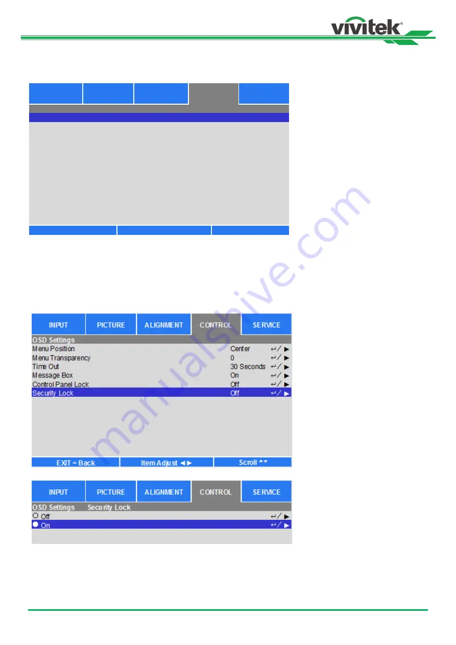 DLP Texas Instruments vivitek DU8190Z User Manual Download Page 25