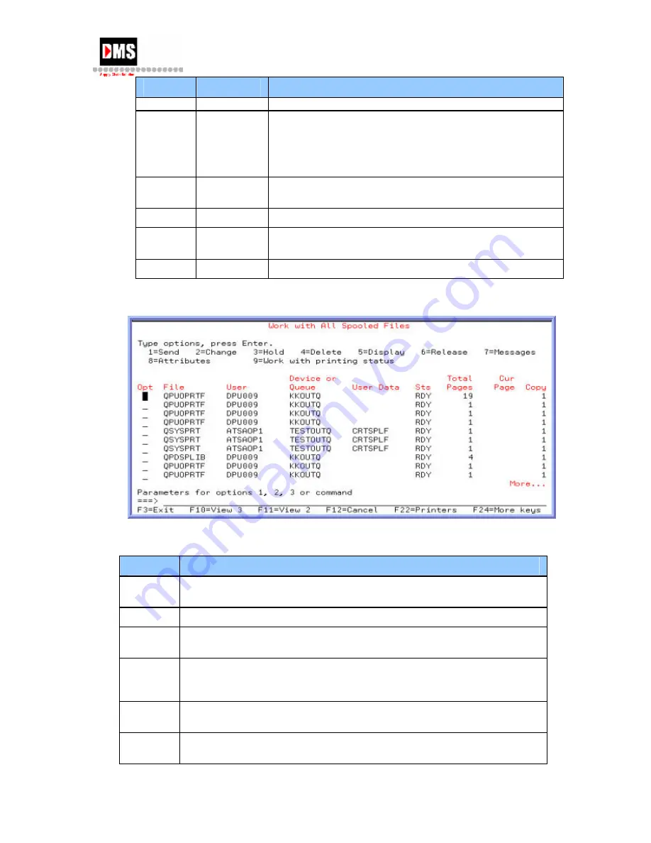 DMS AS/400 User Manual Download Page 47