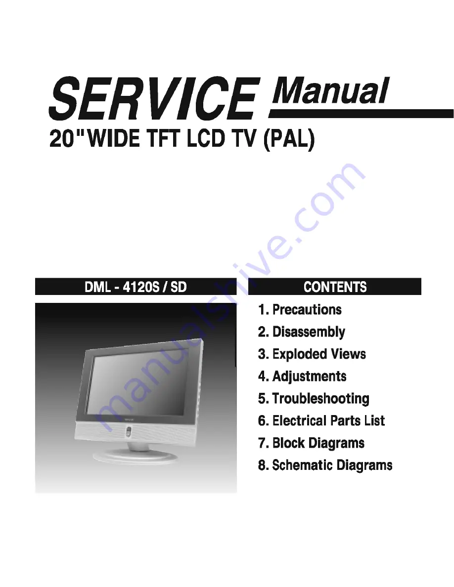 DMTech DML-4120S Service Manual Download Page 1