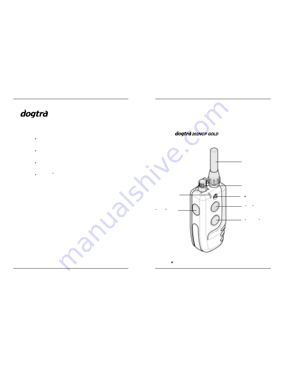 Dogtra 200NCP Gold Series Скачать руководство пользователя страница 5