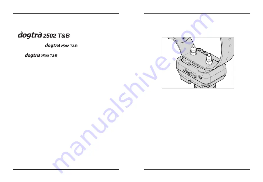 Dogtra 2500 T&B One-Dog Owner'S Manual Download Page 18