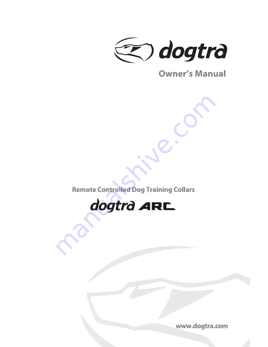 Dogtra ARC Скачать руководство пользователя страница 1