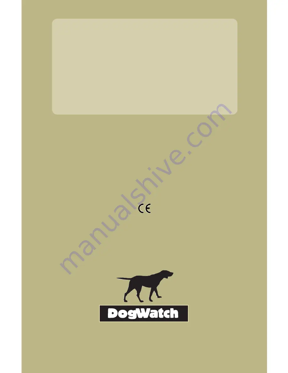 DogWatch Performance Series Owner'S Manual Download Page 24