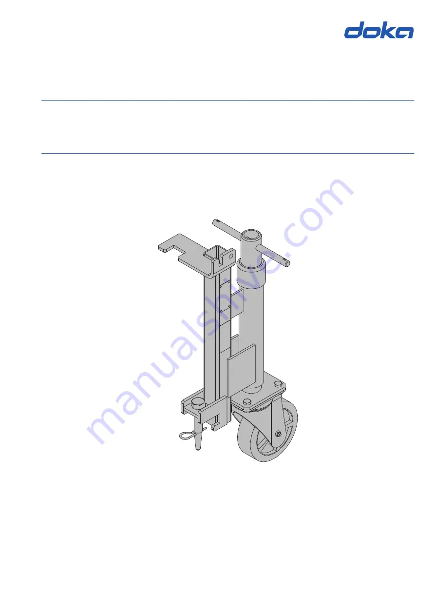 Doka Shifting wheel KS Скачать руководство пользователя страница 1