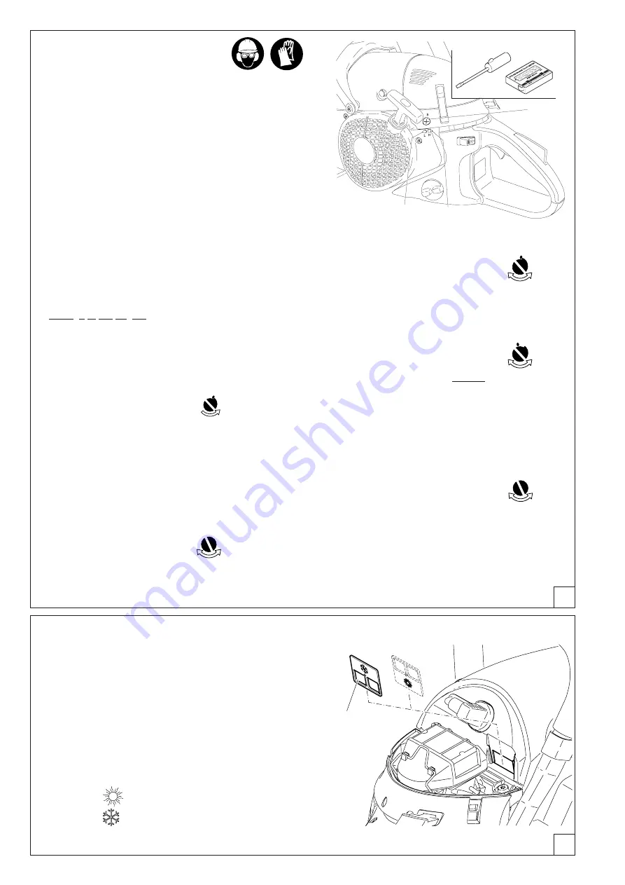 Dolmar GASOLINE CHAIN SAWS PS-6400 CH Owner'S And Safety Manual Download Page 26