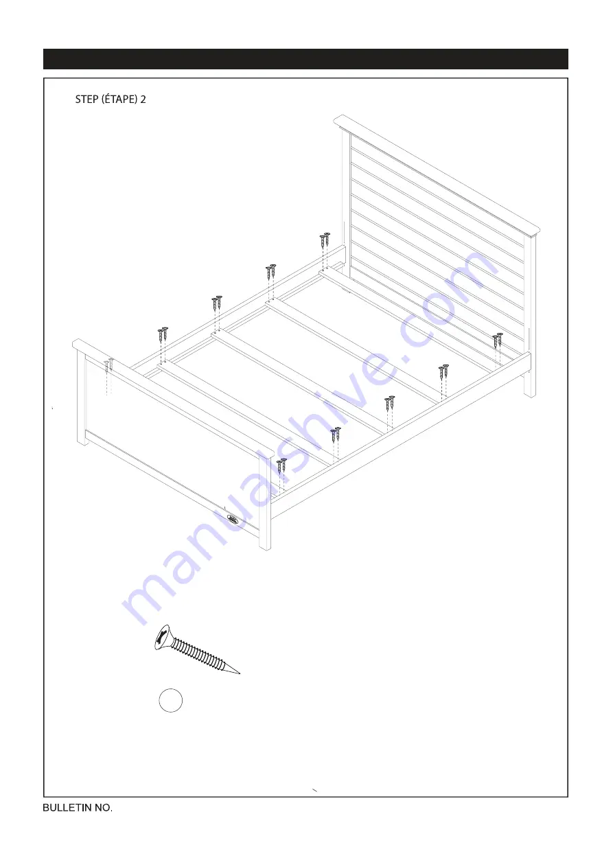 DOM FAMILY FULL BED Assembly Instructions Manual Download Page 7