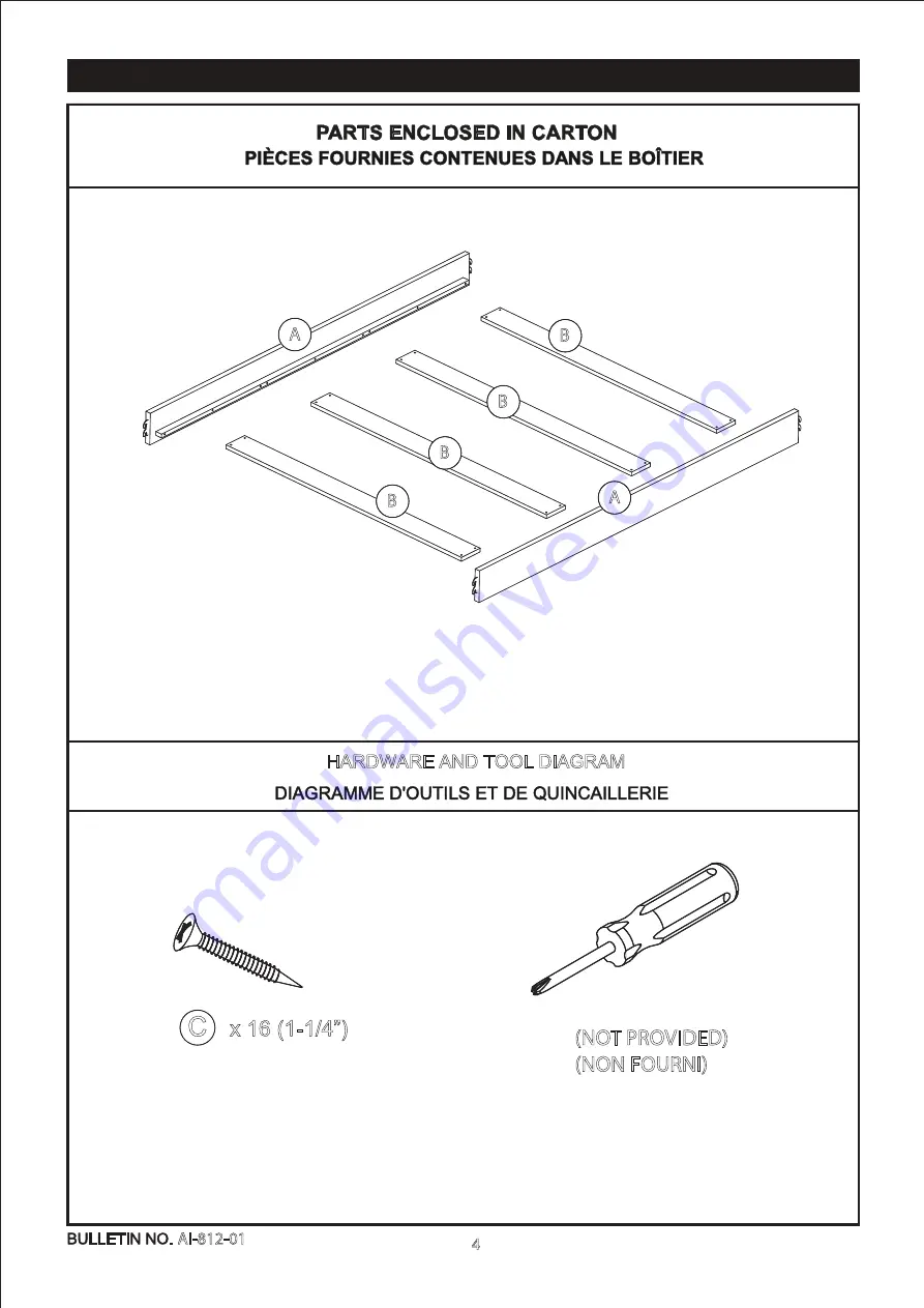 DOM FAMILY FULL SIZE BED Assembly Instructions Manual Download Page 5