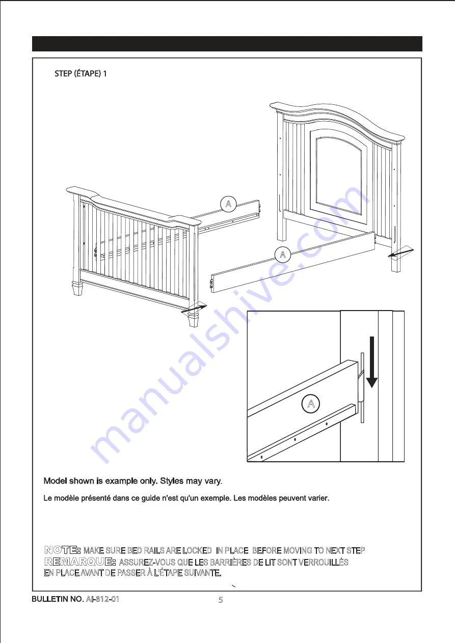 DOM FAMILY FULL SIZE BED Assembly Instructions Manual Download Page 6